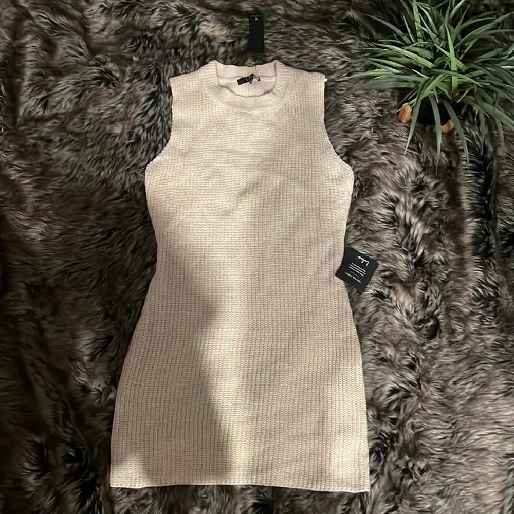 Cream Sweater Dress